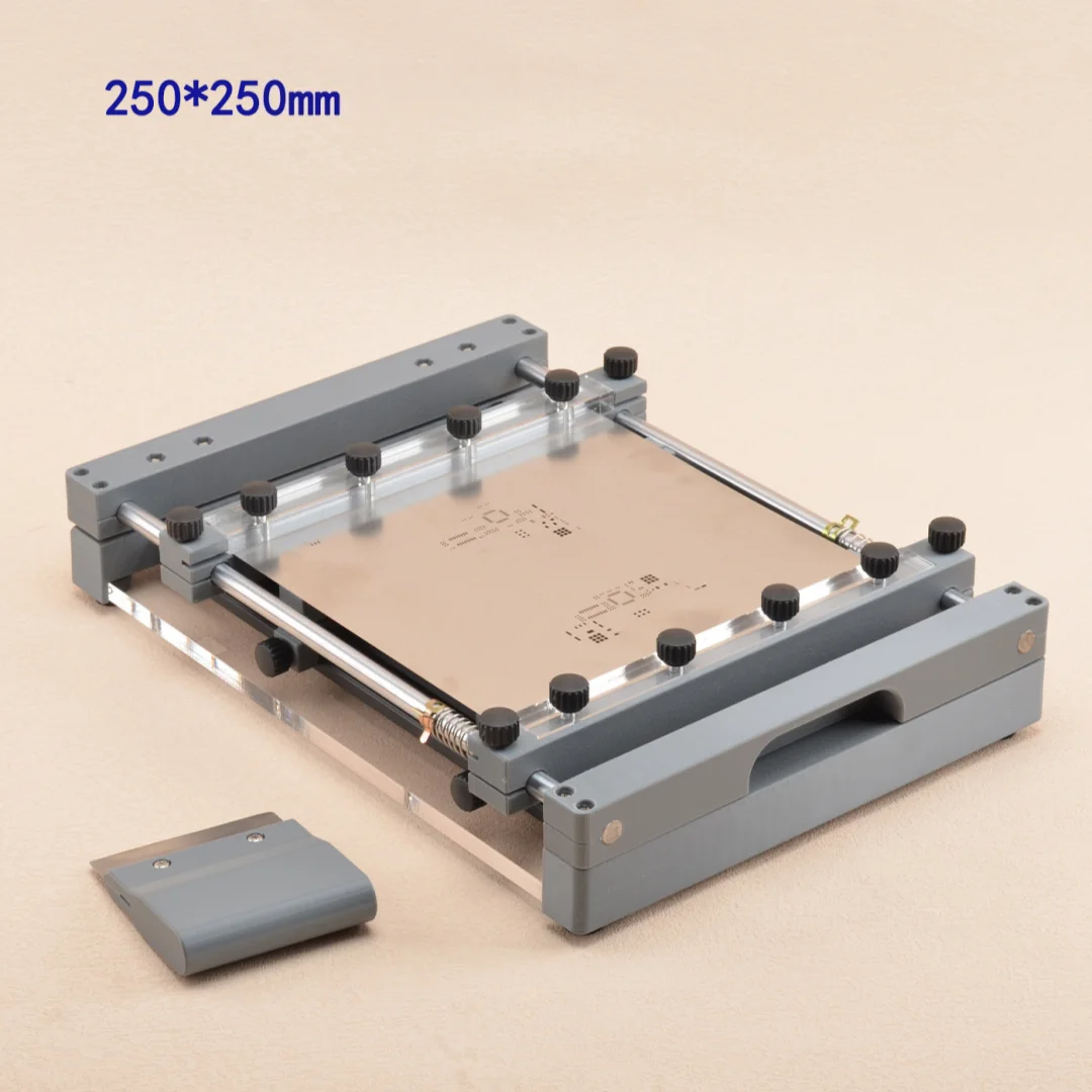 데스크탑 SMT 스크린 인쇄기 150/250MM 수동 PCB 스텐실 프린터 솔더 ..