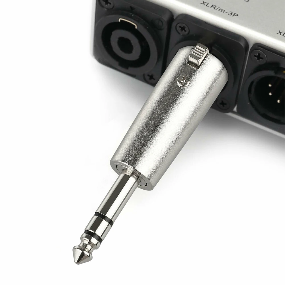 

TRS Audio Cable Microphone Adapter Wire & Cable Connectors XLR XLR To 1/4\" 6.35mm Zinc Alloy 6.35mm TS Male Plug