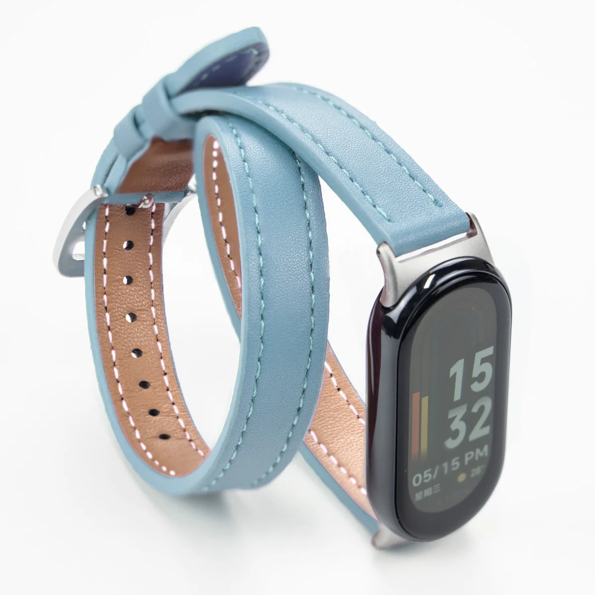 Premium Leather Strap for Mi Band Sports Bracelet - Stylish Replacement Wristband