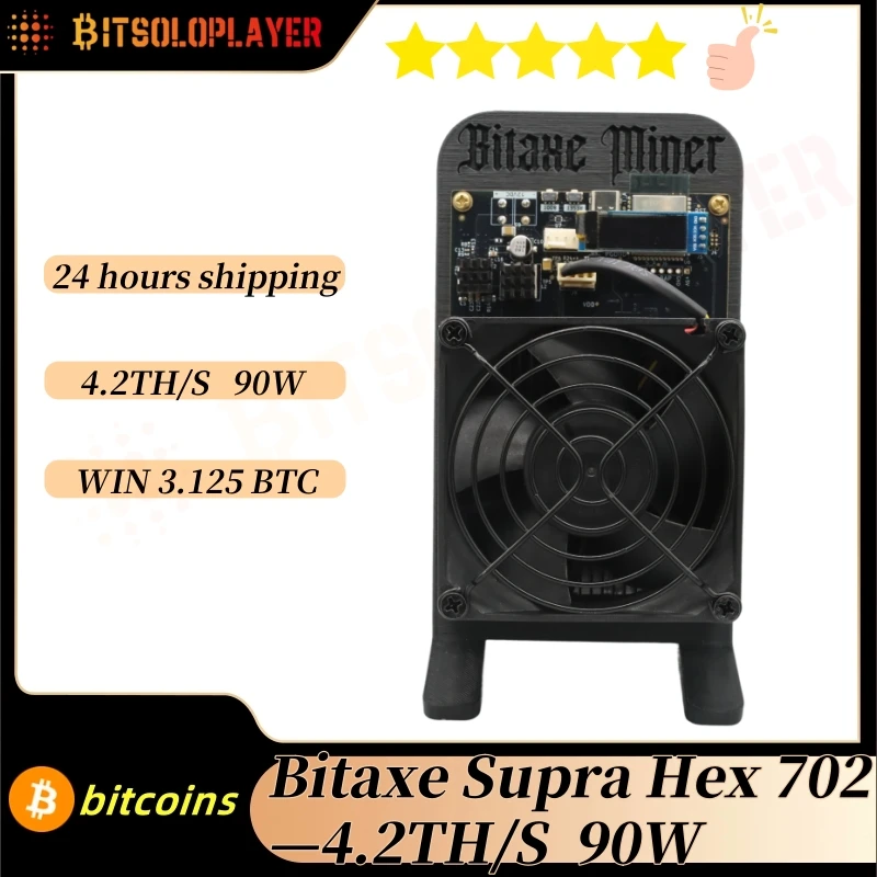 Bitaxe Supra Hex 701 4.2Th/s 90W BM1368 Asic Chip Powerful Open