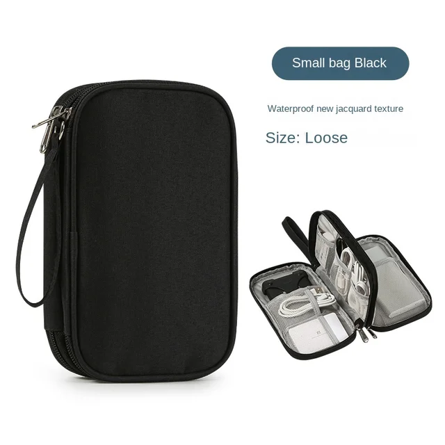 Adatkábel -Tároló Táskák Hordozható Fülhallgató -Szervező Digitális Eszköz Hordozó Tok Dupla Rétegű Usb Merevlemez -Védelmi Zacskó - Image 5