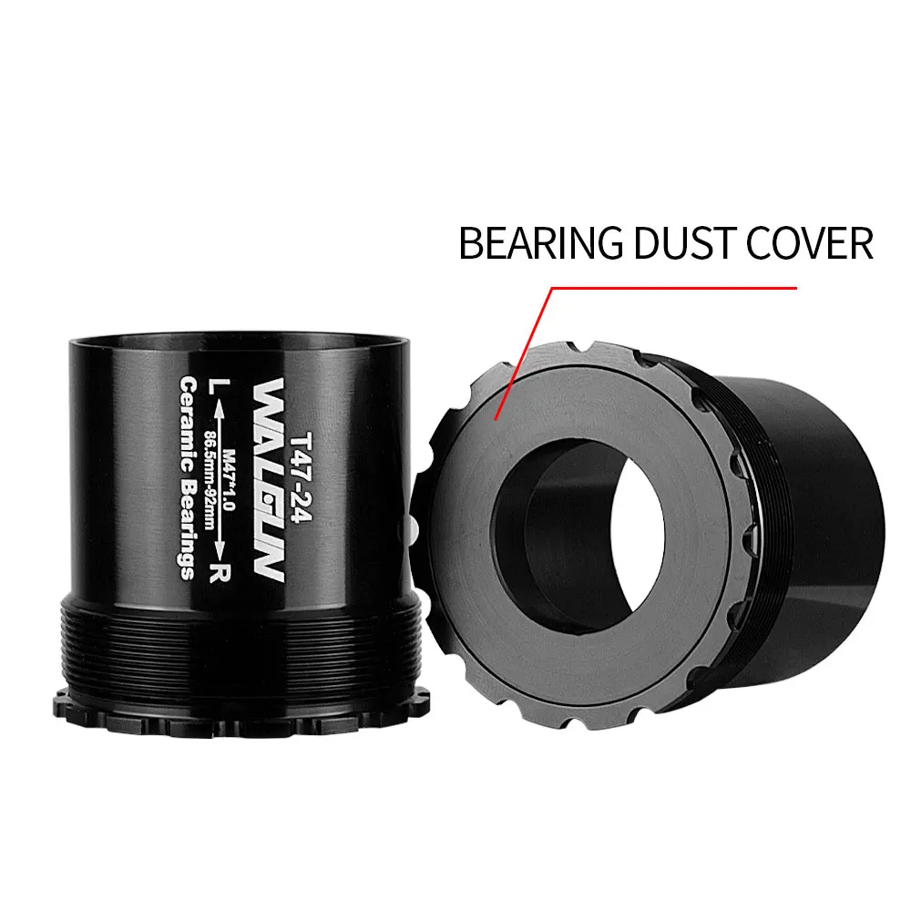 Bicycle Bottom Bracket Ceramic Bearing BB T47 Thread 86.5mm for Trek Shimano SRAM Mountain Road Bike Cranksets Central Movement