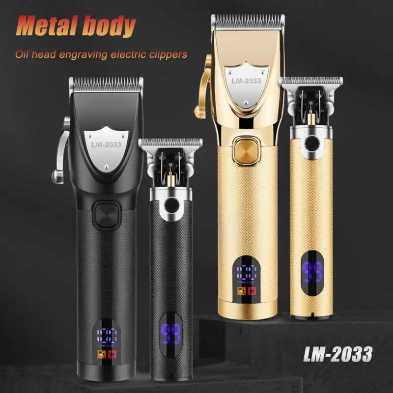 

Professional Hair clipper Set LM2033 Barber Salon Home Electric Barber Men's Oil Head Engraving Trimmer Shaver Hair clipper