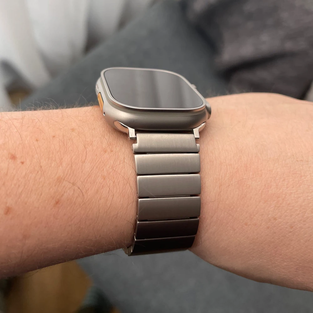 Titanium Men Strap for Apple Watch Band Ultra 49mm 45mm 42