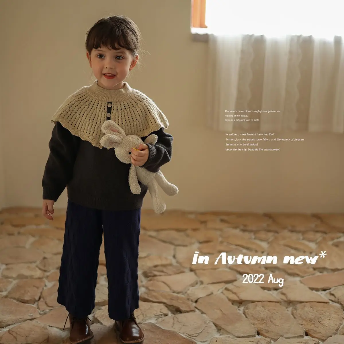 

Осенне-зимний детский свитер, винтажное вязаное пальто для маленьких девочек, трикотажная модная теплая детская одежда с длинным рукавом