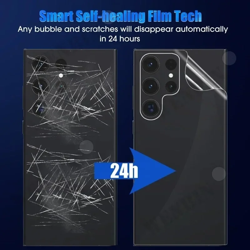 5Pcs Hydrogel Film For Samsung S24 S23 S22 S21 Ultra Note 20 S10 S9 Plus Screen Protector For Samsung A35 A55 A54 A15 Back Film_voghion.com
