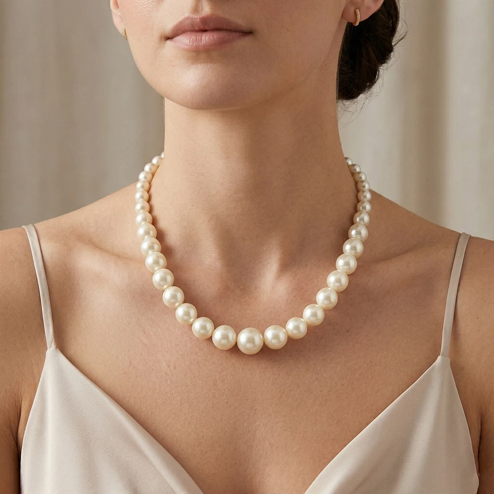 Mode Schmuck Trendy Elegante Simulierte Perle Halsketten Für Frauen Mädchen Barock Perle Retro Choker Halskette Weibliche Hochzeit Geschenke