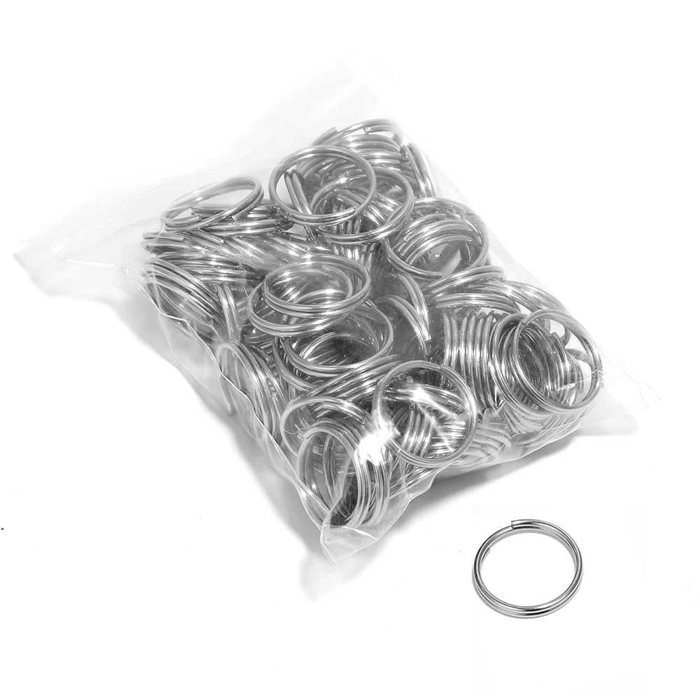 100Pcs Stainless Steel 6/8/10/12/15mm Open Jump Rings Double Loops Split Rings Chain Connectors for DIY Jewellery Making Supplie