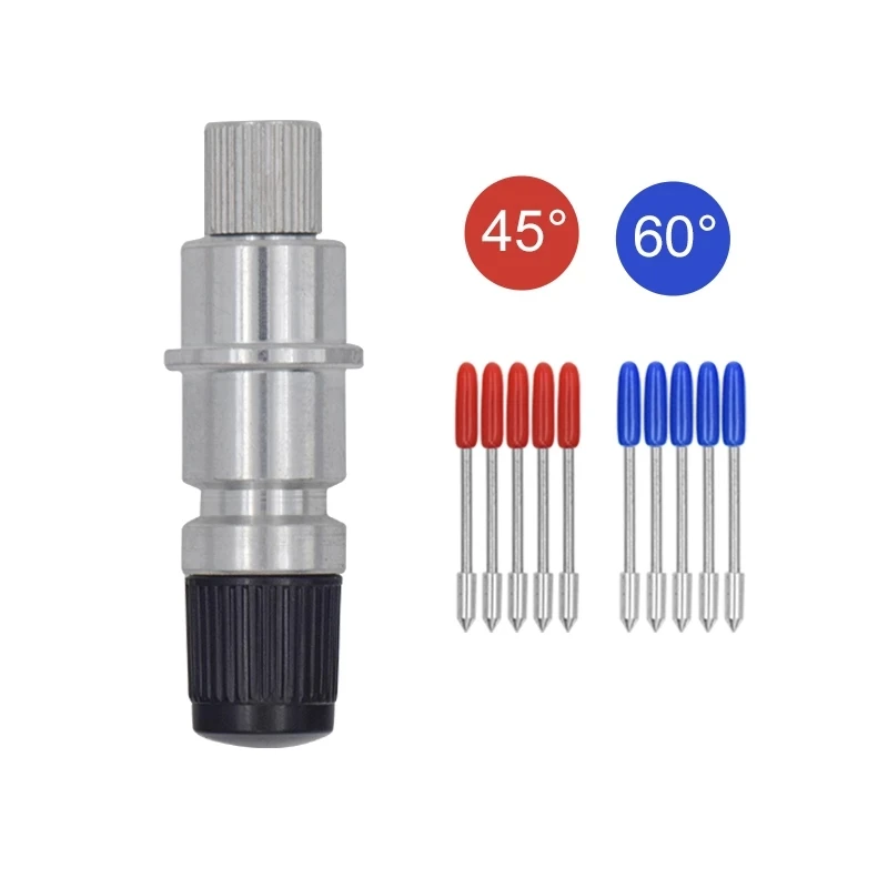 

10 PCS 45 Degree CB09 Cutting Blades 1Pc Graphtec CB09 Blade Holder For Vinyl Plotter Cutter