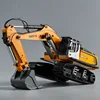 Huina New Product 1599 24-channel Ultra-wide Alloy Engineering Vehicle Remote Control Electric 1:14 Excavator Outdoor Toy Gift 2