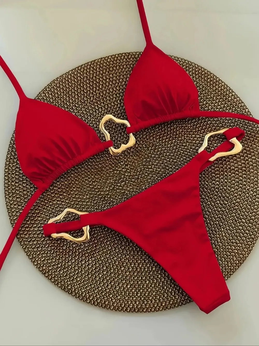 Bikini model wearing