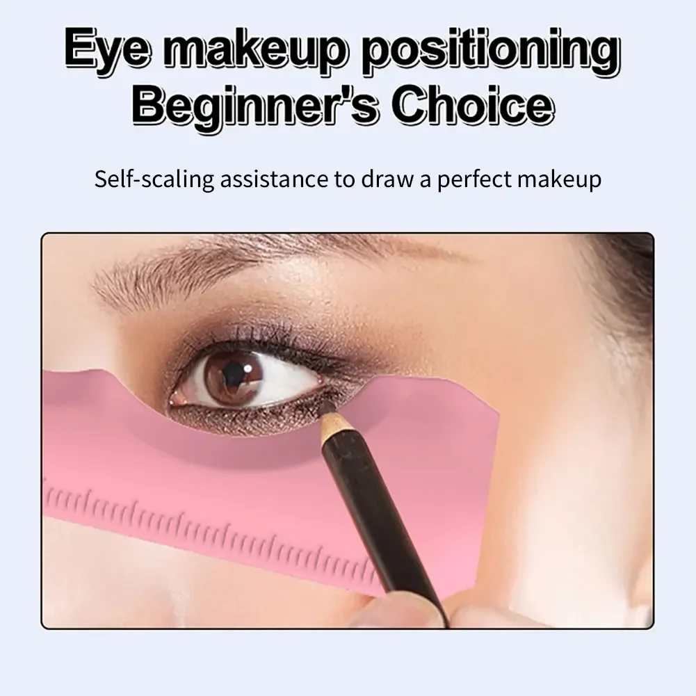 Resusable Silicone Eyeliner Ruler Multi-Functional Eye Makeup Auxiliary Eyeliner Tools 1PC eyeliner stencil tool,makeup tools,eye makeup tools