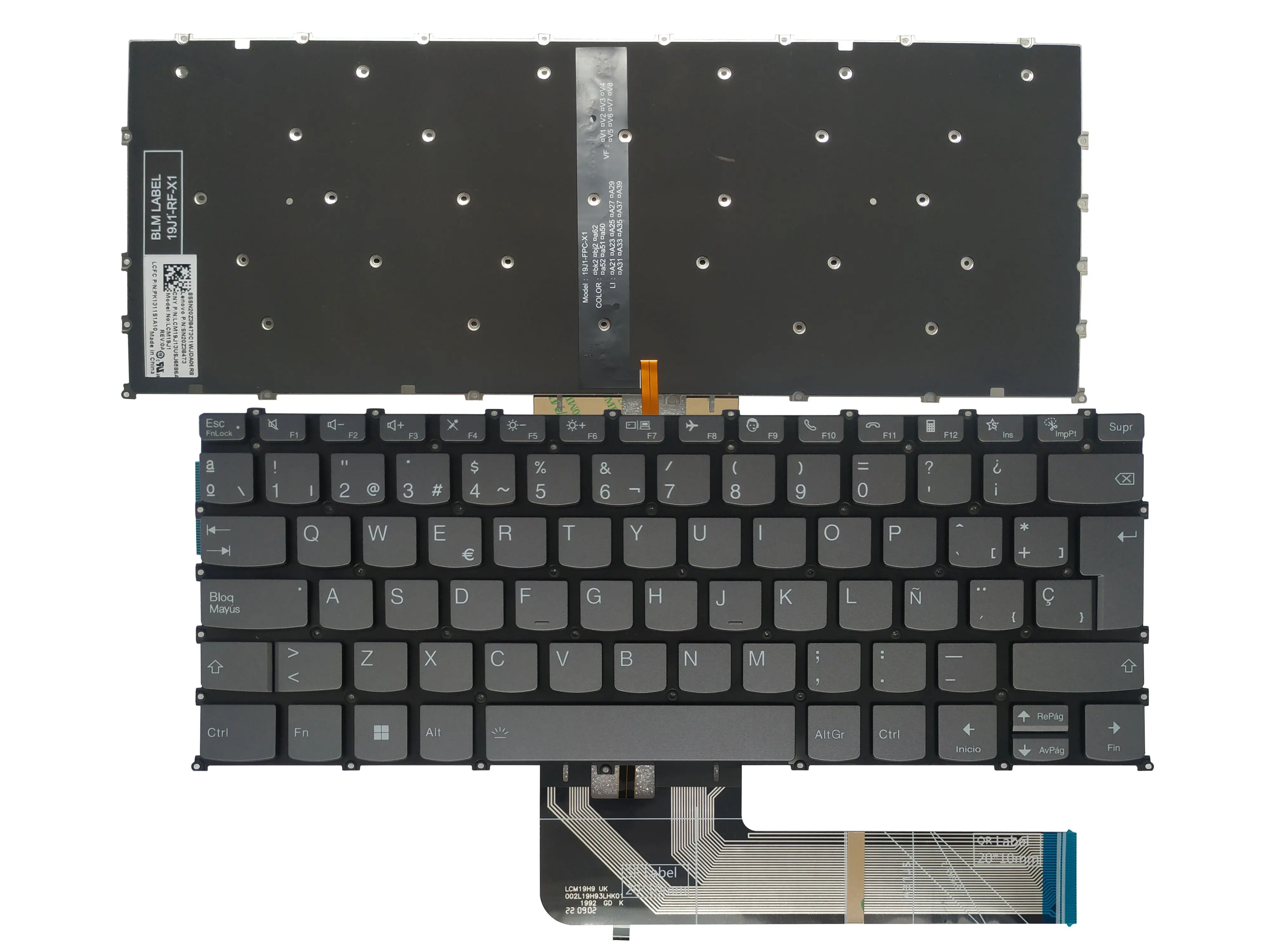 Teclado Retroiluminado Espanhol para Lenovo Thinkbook 14 g2 Itl 14 g2 Are 14 g3 Acl 14 g3 Itl sp Preto Novo