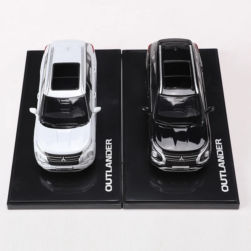 On sale 1:43 Outlander SUV Black/White Alloy Model Car 2
