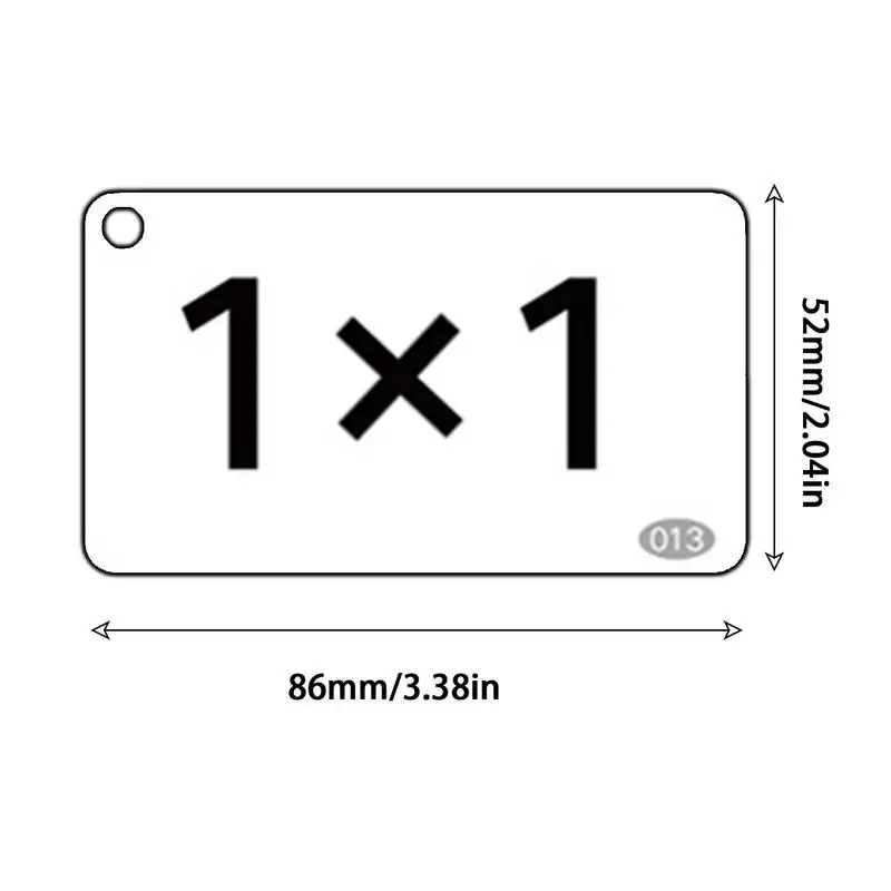 Kids Math Learning Cards Mathematics Card Tool Multiplication Division Arithmetic Education Toys For Children Birthday Gift 6