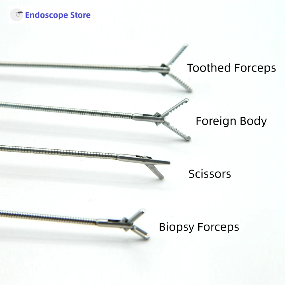 Flexible Endoscope Tools Medical Surgical &Phi;1.3mm &Phi;1.6mm &Phi;2mm 230 400 580mm Flexible Endoscope Forceps Scissors Veterinary Urology Cystoscope Ureteroscope