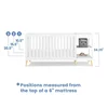 4-in-1 Convertible Crib and Changer, Bianca White w/Natural 6