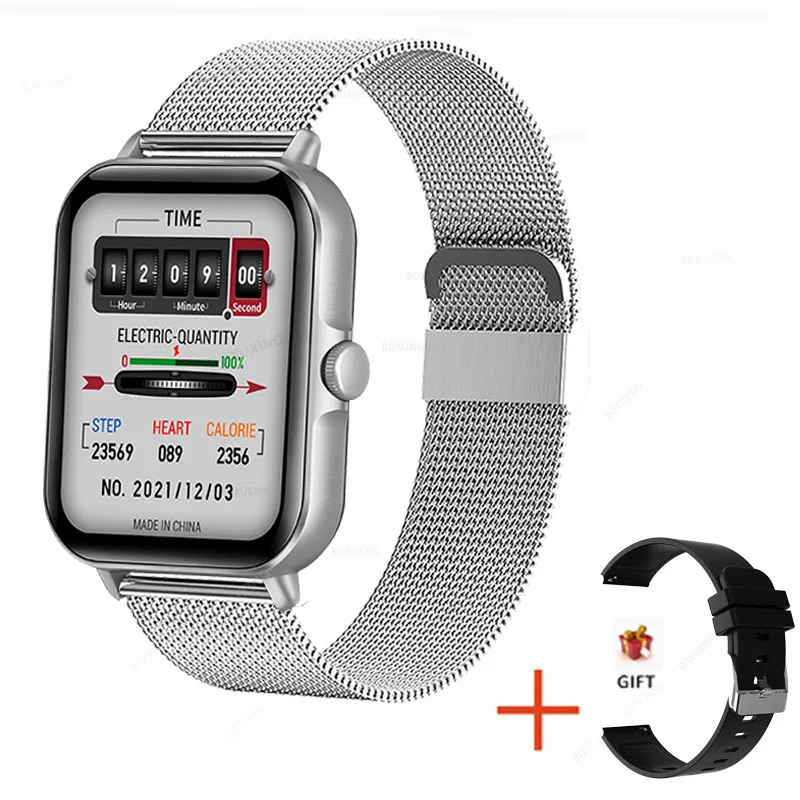 2022 New Smart Watch Men Full Touch Dial Call Sports Fitness Tracker IP67 Waterproof Bluetooth Answer Call Smartwatch Men Women 