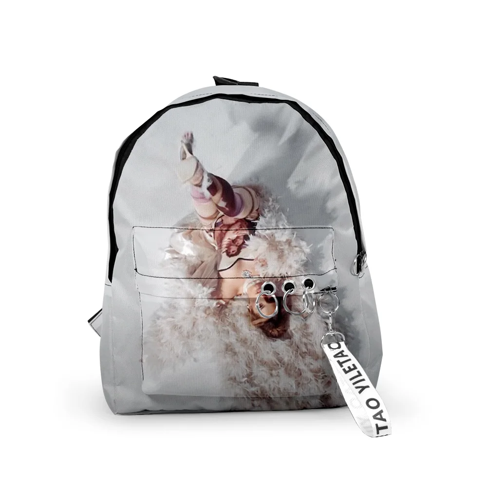 Popular addison rae Notebook Backpack Boys/Girls pupil School Bags 3D Print Keychains Oxford Waterproof Cute Small Backpacks
