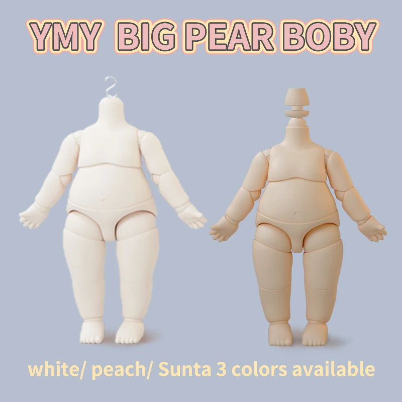 

NEW YmY big pear body small 1/6 size S-hook for BJD ob joint Doll toys Movable cute body hand set doll accessories