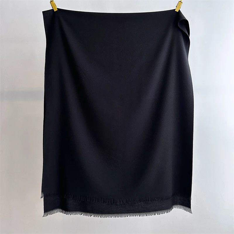 Mode Winter Kaschmir Schal für Frauen Warme Einfarbig Wraps Schals Bandana Foulard Halstuch Poncho Echarpe Pashmina Stolen – Detail 17