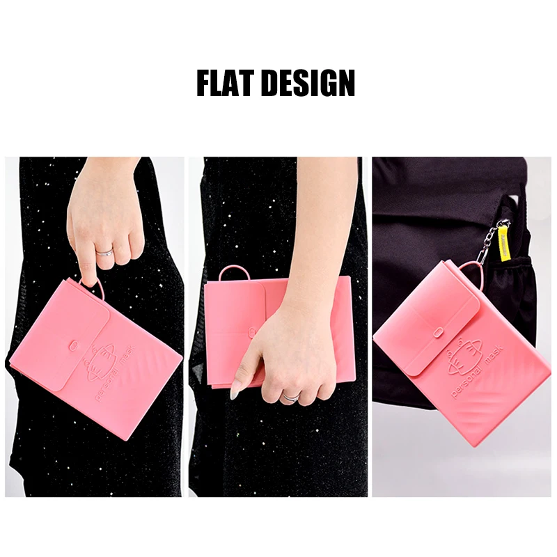 Silicone Mask Storage Bag Multi-Function Waterproof And Dustproof Easy To Carry Storage Clip