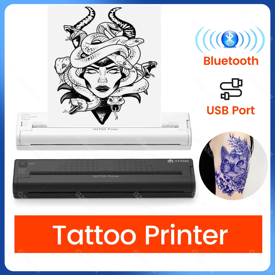 Tattoo Stencil Transfer Printer Machine Portable Thermal Stencil Maker Line  Photo Drawing Printing