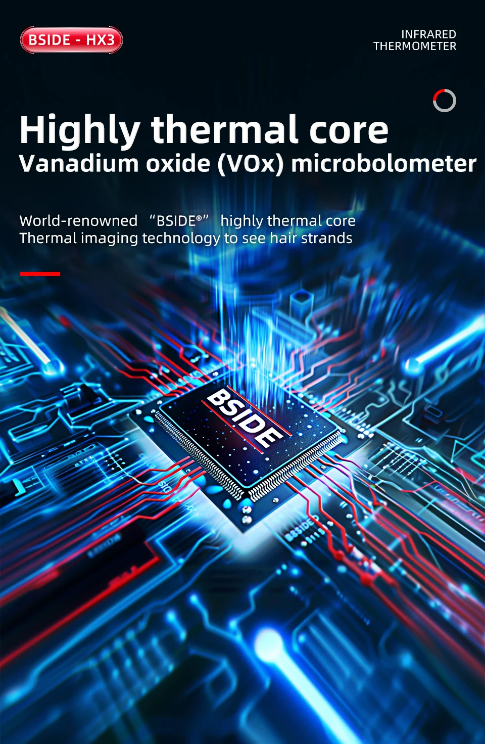 BSIDE Neue Wärmebildkamera Industrial HX3 -20-550C HD-Auflösung PCB-Rohrinspektion Brandschutz Wärmebildgerät – Detail 13