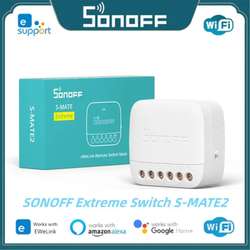 

SONOFF S-MATE2 Extreme Switch Mate EWeLink-дистанционное управление через Smart Switch для умного дома, работа с Alexa Google Home IFTTT