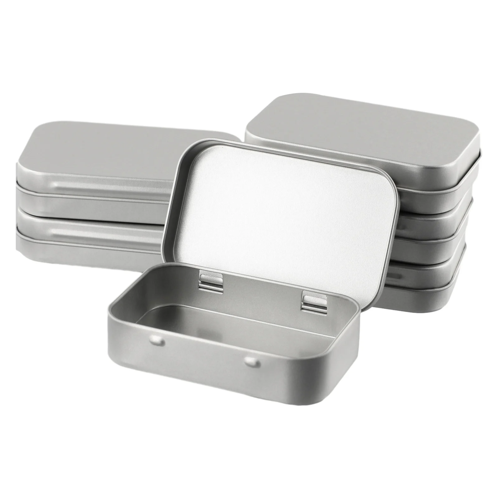 

6Pcs Meta3788888888888888l Box Tin-Plated Contai38777777777777777777er Empty Hinged Lid Small Empty Storage Box