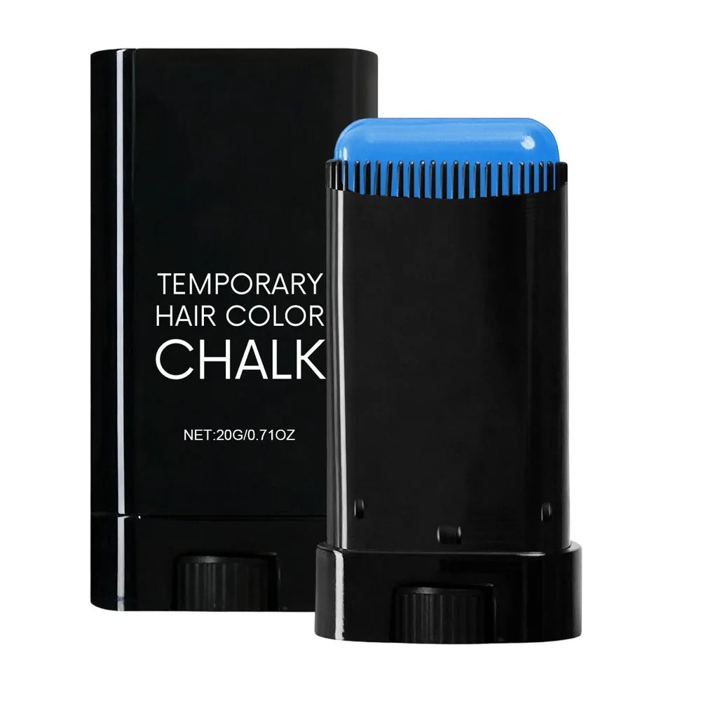 New Waterproof Comb Hair Dye Blue Color Sweat-proof 2 in 1 Instant Dye Easy to Use Portable Hair Colouring Cream