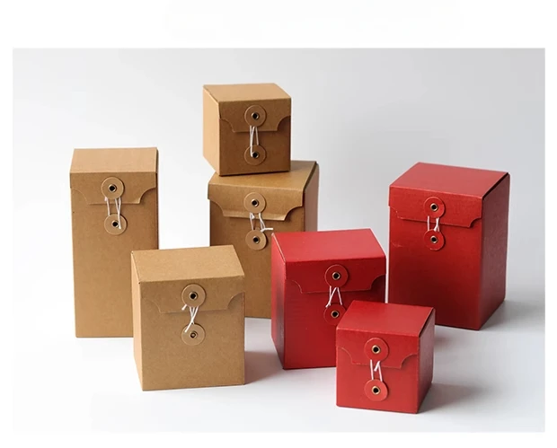 10pcs Red DIY Candle Gift Boxes, Empty Kraft Paper Packaging for Scented Candles, Weddi... - SKU CGB01043 - UGI Packaging