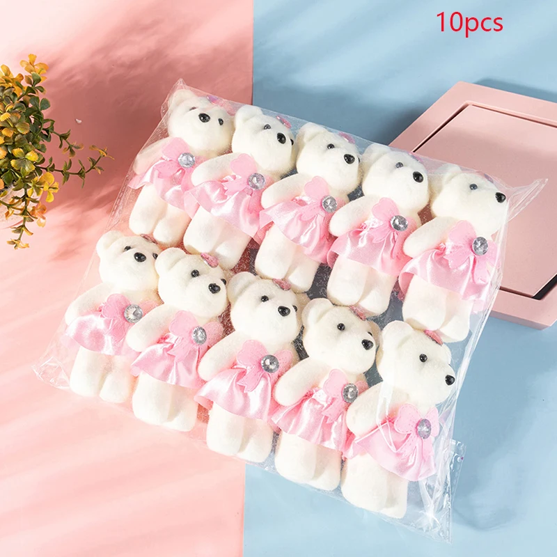 10 Stück Cartoon Paar Modelle tragen Blumenstrauß Puppen Geburtstags geschenke Blase Bär Dekoration Hochzeit Dekoration Zubehör