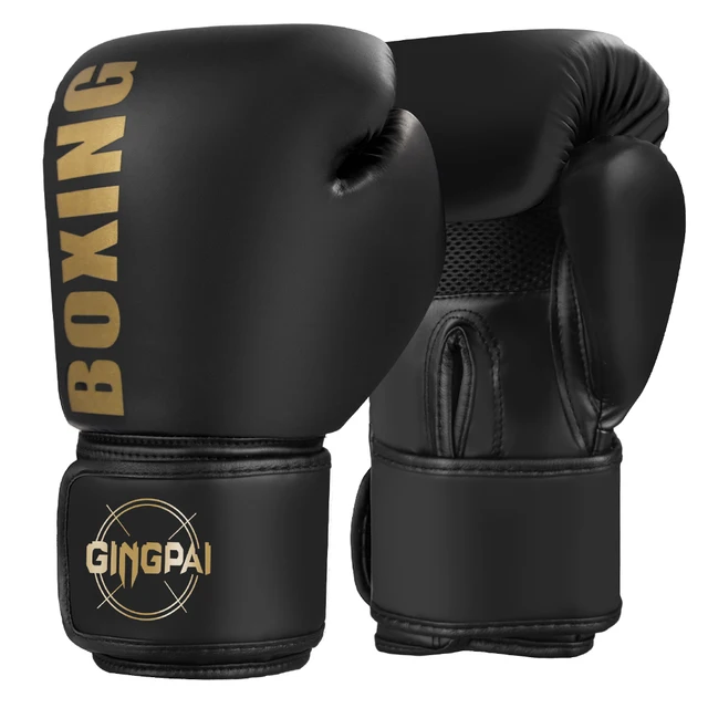 Guantes de boxeo profesionales para adultos Sanda Muay Thai, guantes de lucha para hombres y mujeres, saco de arena de entrenamiento, lucha libre MMA, 6/8/10/12oz 2