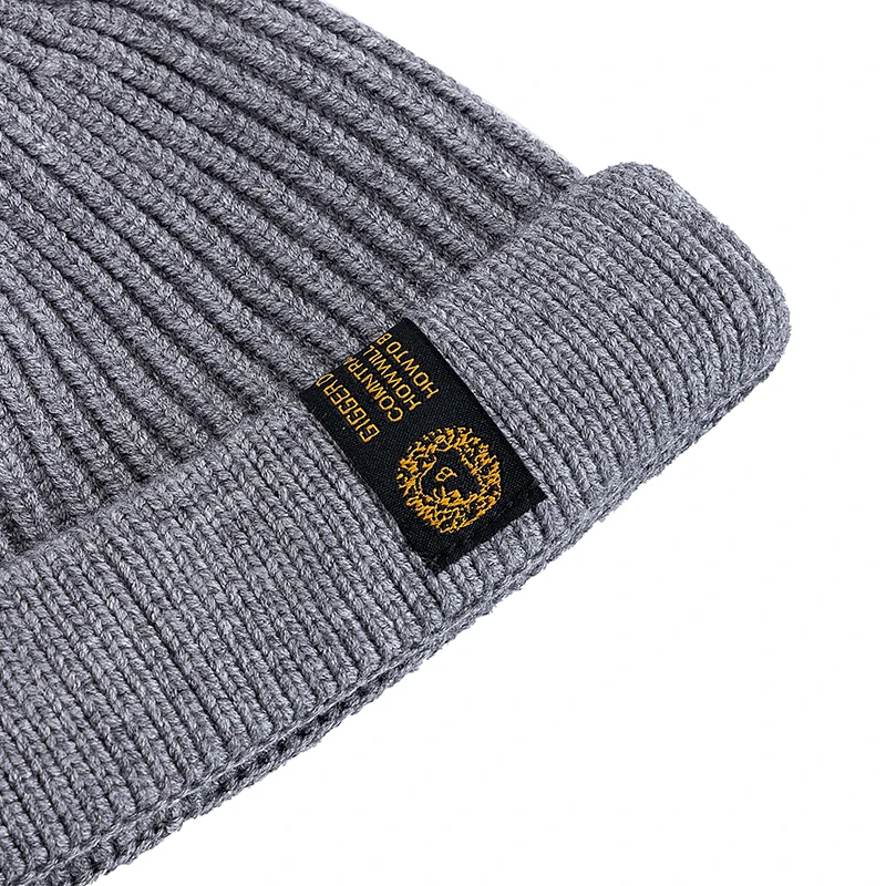 Men Outdoor Skull Cap Fashion New Short Melon Winter Dandy Hats Sailor Style Landlord Hats For Men Autumn Short Beanie Cap