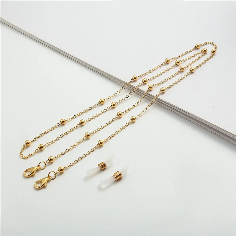 2024 Cool Black Snake Chain for Glasses Mask Lanyard Women Men Soft Smooth Sunglasses Chains Eyewear Cord Neck Straps Gift 6