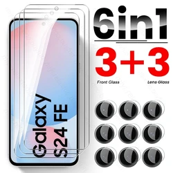 Set di protezione in vetro temperato per schermo e fotocamera 6 in 1