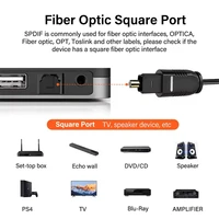 Digital Fiber Optical Audio Cable Toslink SPDIF Coaxial Cables for Amplifiers Xbox 360 PS4 Soundbar Fiber Cable 1m 2m 3m 5m 10m 2