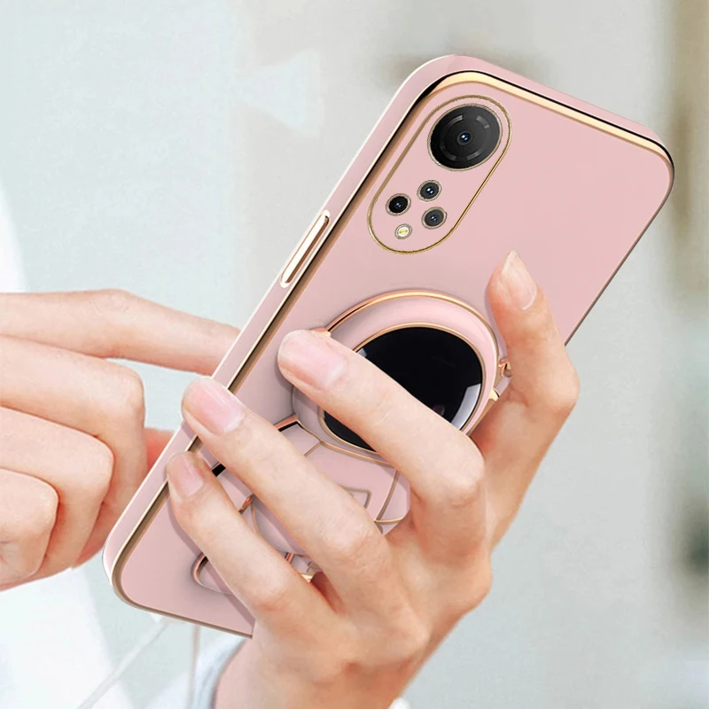Étui avec support d'astronaute pour Huawei Honor 90 80 70 50 20 20S 10i V30 V40 9X Pro X7 X7A X8 X8A X9 X9A Y7A Y9S avec lanière_voghion.com
