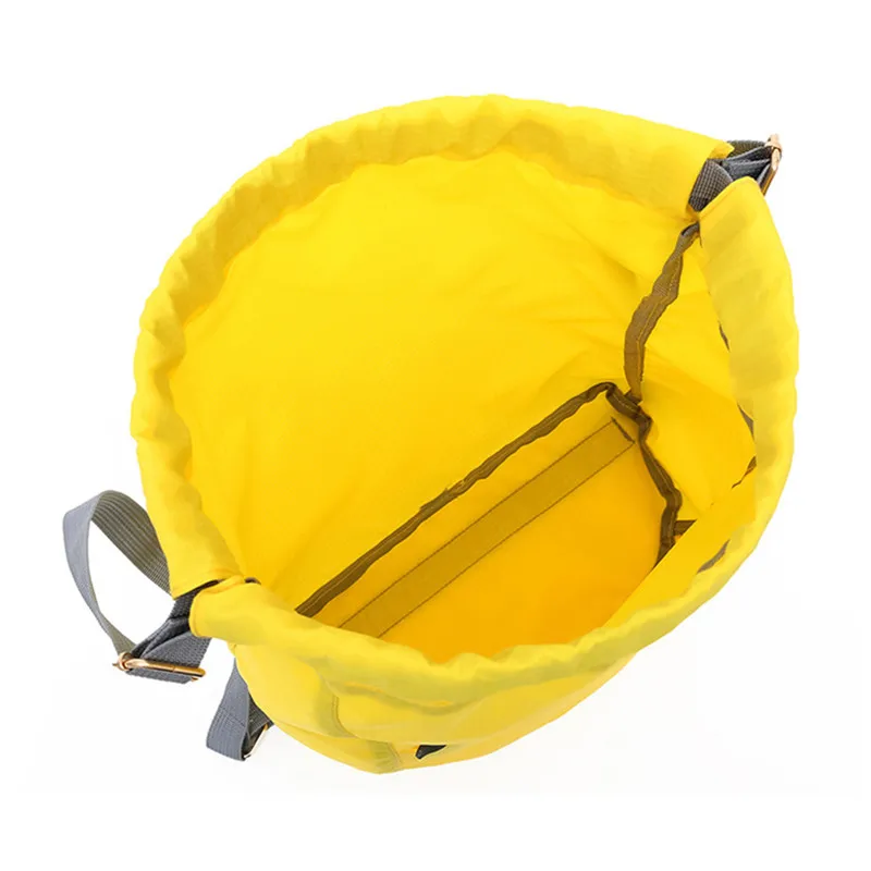 Women Waterproof Nylon Drawstring Backpack Outdoor Sport Fitness Storage  Pouch Schoolbag for Students Men Zipper Rope Ball Bags - AliExpress