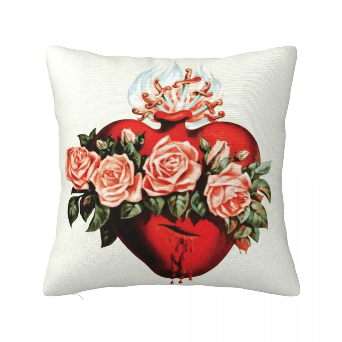 

Immaculate Heart of Mary Vintage Throw Pillow Throw Pillow Covers Sofa Pillow Cover Pillow Case