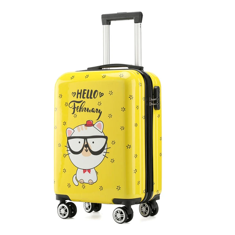 Children's Trolley Case 20 inch Cute Cartoon Rolling Luggage Small