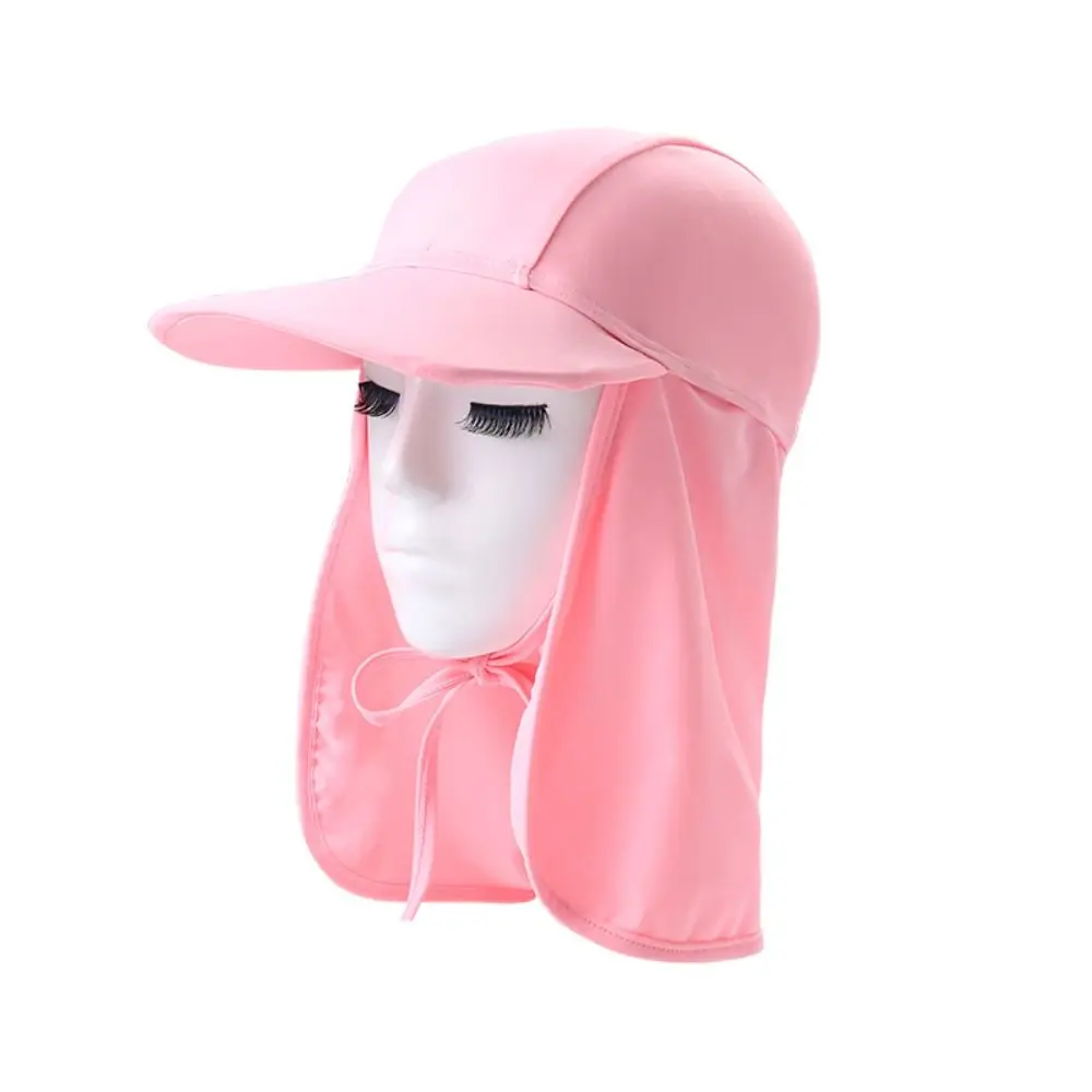 Multicolor Kids Anti-UV Sunscreen Hat Gift Breathable Outdoor Child Beach Cap Nylon Swimming Large Brimmed Hat Summer 4