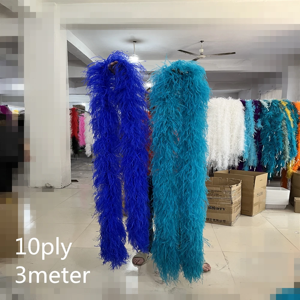 3MetersOstrichFeatherboa10ply8ply6ply4ply3plythickNatural