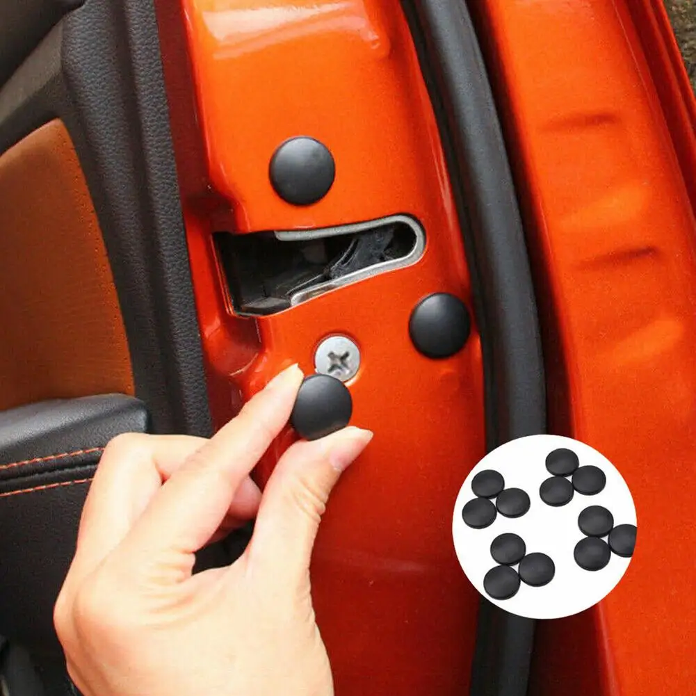 12pcs/24pcs Car Interior Door Lock Screw Protector Cover Cap Trim Accessories Screw Anti-rust Shield Modified Parts Dropshipping