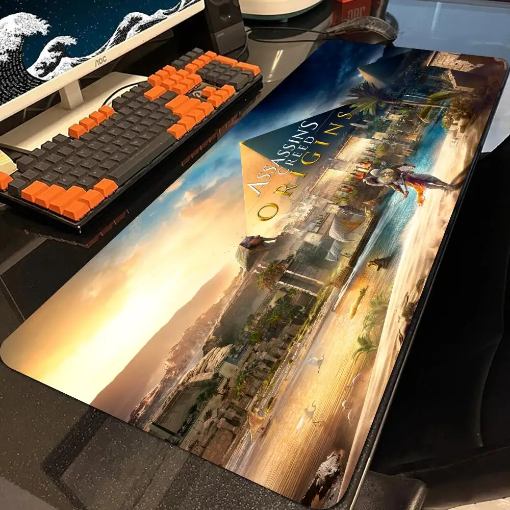 Game Assassin'S Origins Creeds  Mouse Pad E-Sports Rubber Mouse Pad Mecha Pioneer Anti-Slip Extra Large Computer Laptop Desk Mat