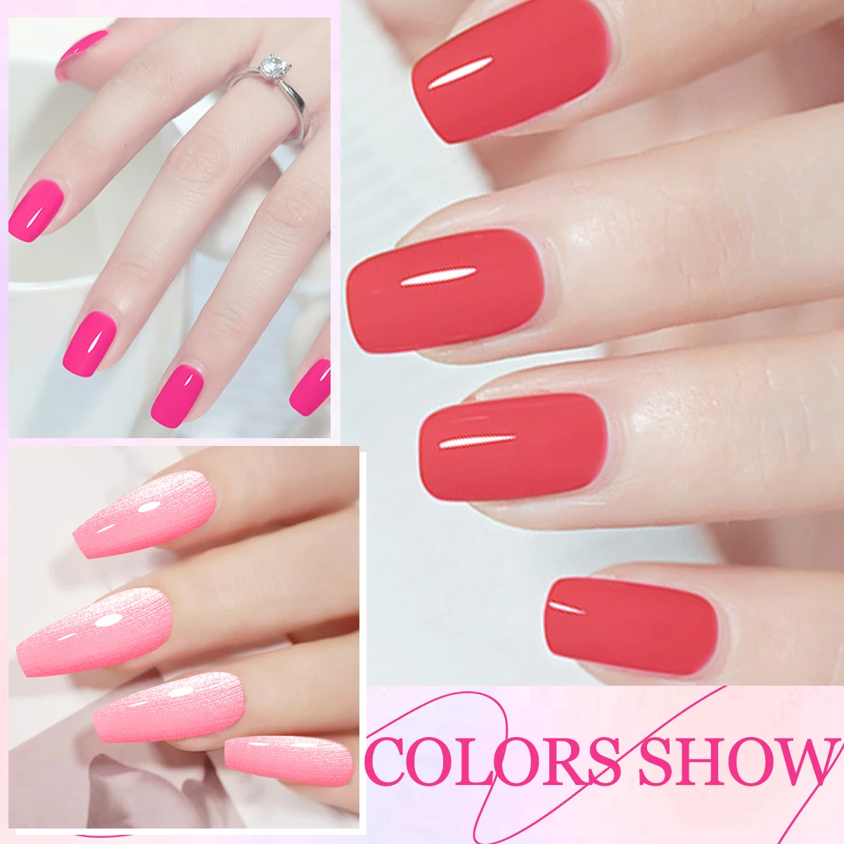 Color Gel Polish Set - Popular Series, 7ml, Vibrant Manicure Collection with Smooth Texture, UV LED Soak Off Semi-Permanent Nail Art