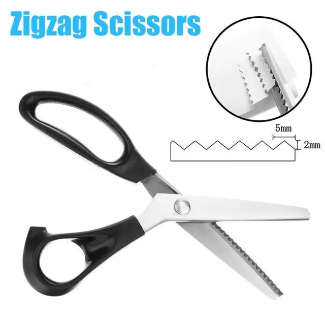 Scissors For Fabric Cutting Zigzag Scissors With Serrated Cutting Edge Decorative  Edge Scissors Jagged Edge Scissors Sewing