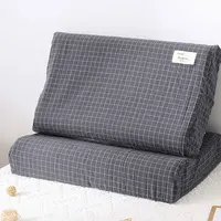 Latex Pillow Cases Strip Plaid Soft Memory Foam Pillowcases Neck Memory Cushion Cover 40*60cm/30*50cm Orthopedic Neck Healthcare 1
