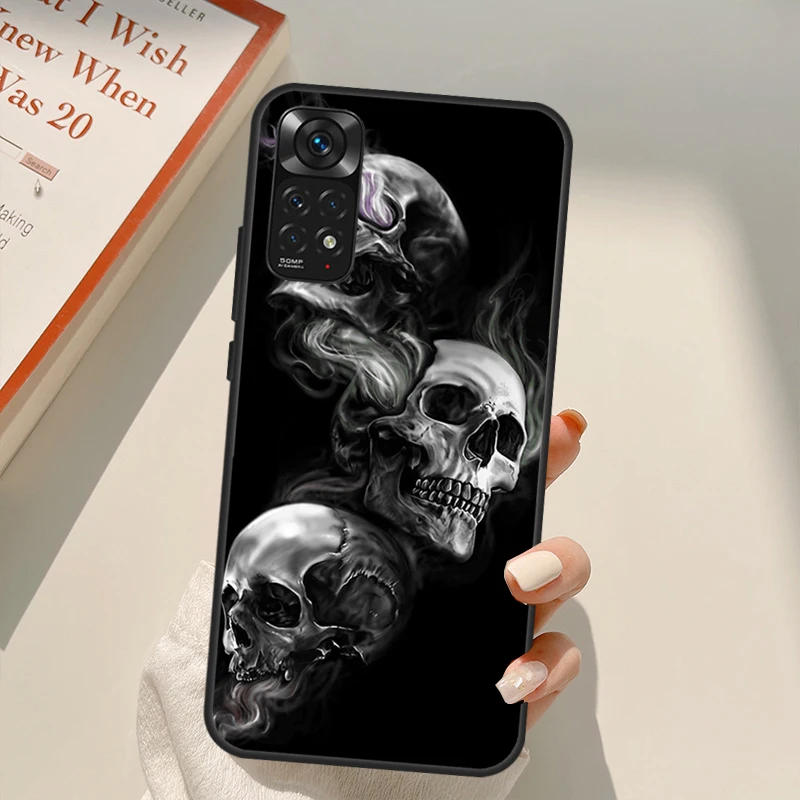 Mixroom Cover Per Xiaomi Redmi Note 7: Custodia In TPU Morbido Con Stampa Pirata Teschio, Fantasia M464 - 4
